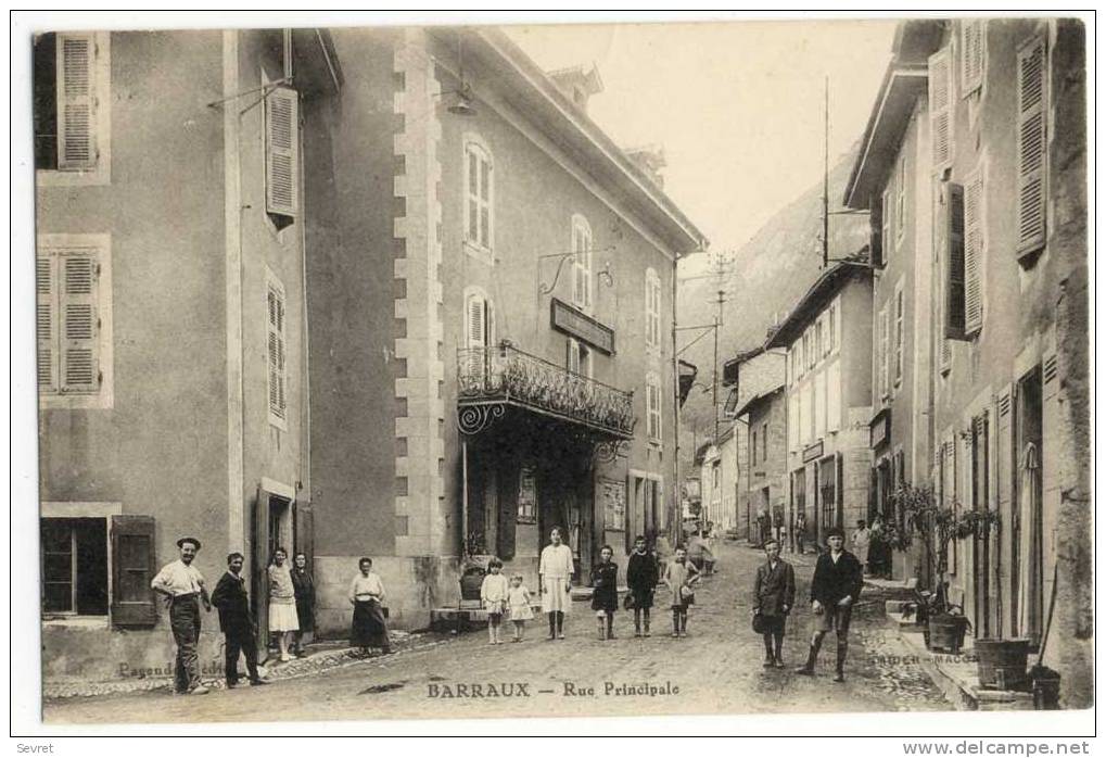 BARRAUX. - Rue Principale.- Très Beau Plan - Barraux