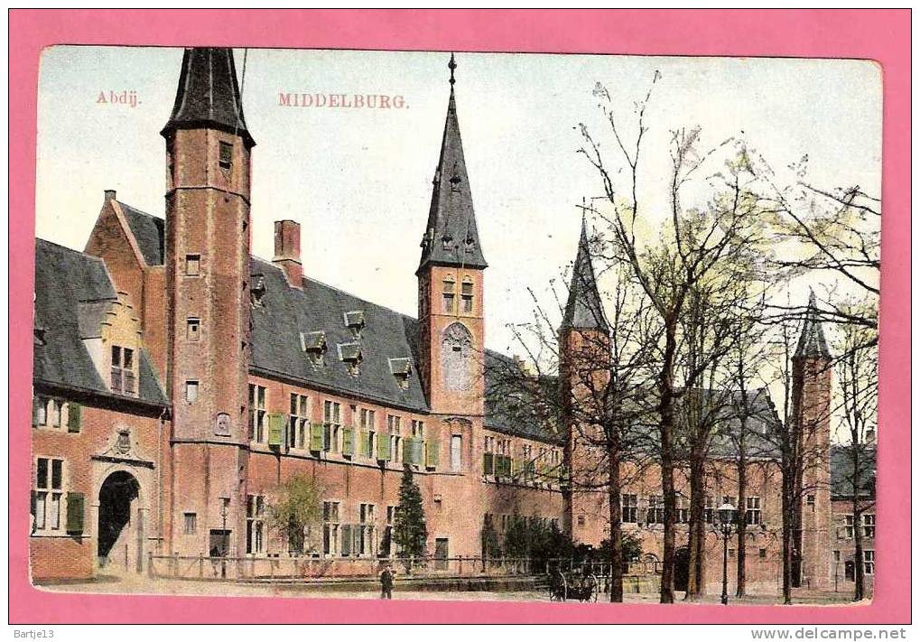 MIDDELBURG ABDIJ 24.8.1912 TE VERZENDEN NAAR LOUVAIN LEUVEN - Middelburg