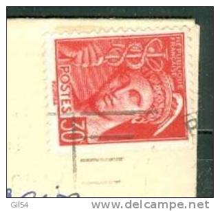 Yvert N°412 SEUL SUR LETTRE Avec Avis De Naissance- Po35104 - 1938-42 Mercurius