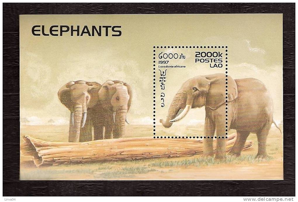 ELEPHANTS : -  LAOS -  BF 1 TIMBRES NEUFS** LUXE-  1997 - Elefanten