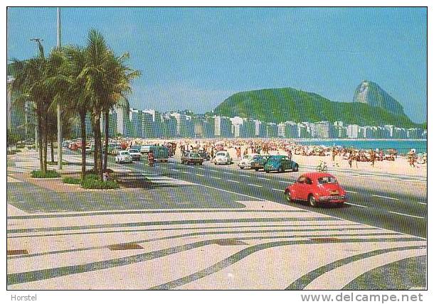 Brasilien - Rio De Janeiro - Copacabana Beach Mit VW - Cars - Copacabana