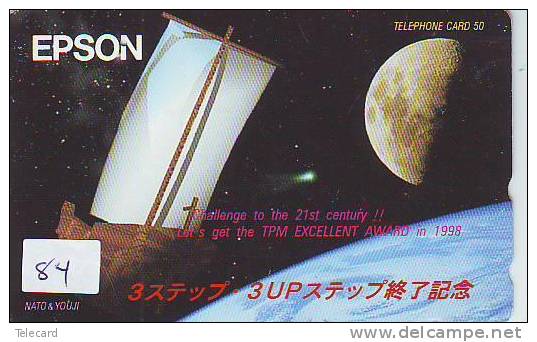 Télécarte Japon ESPACE (84) GLOBE * TERRESTRE * MAPPEMONDE * Telefonkarte Phonecard * Erdkugel Globus - Space