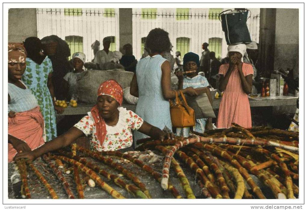 SÃO TOMÉ E PRÍNCIPE - FEIRAS E MERCADOS - Mercado  Carte Postale - Sao Tome Et Principe