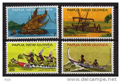 PAPOUASIE. Courses De Canoes & Canoes Des Iles.4 T-p Neufs. Yv. 278/81.cote 7.50 €.Serie Complete - Canoë