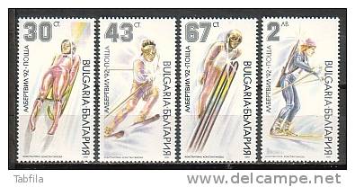 BULGARIA \ BULGARIE - 1991 - Jeux Olimpiques Hivers - Albertville'92 - 4v** - Ungebraucht