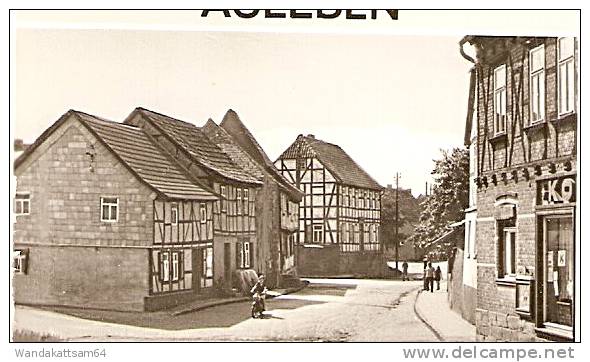 AK AULEBEN (Kr. Nordhausen) Mehrbildkarte 4 Bilder Konsum-Verkaufsstelle Am Anger Hauptstrasse Und Gasthäuser 9.6.87 - Nordhausen