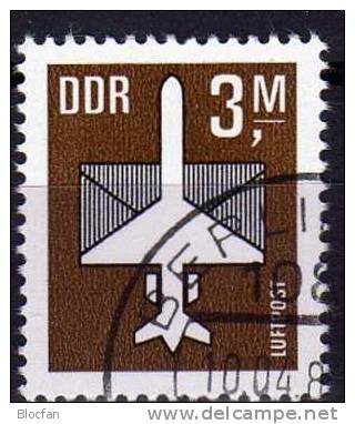 Luftpost-Serie 1984 DDR 2868+4-Block O 10€ Stilisiertes Flugzeug Mit Brief Ms Air Mail Bloc Ss Sheet Bf GDR Germany - Sonstige (Luft)