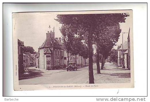 58. POUGUES -les-EAUX .- Route De Paris     58/ - Pougues Les Eaux