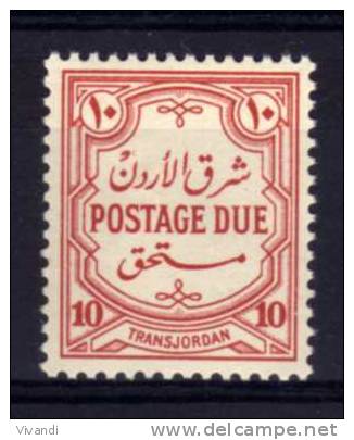 Transjordan - 1942 - 10 Mils Postage Due (Perf 13½) - MH - Jordan