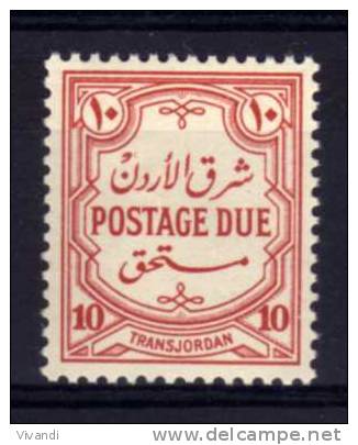 Transjordan - 1942 - 10 Mils Postage Due (Perf 13½) - MH - Jordanie