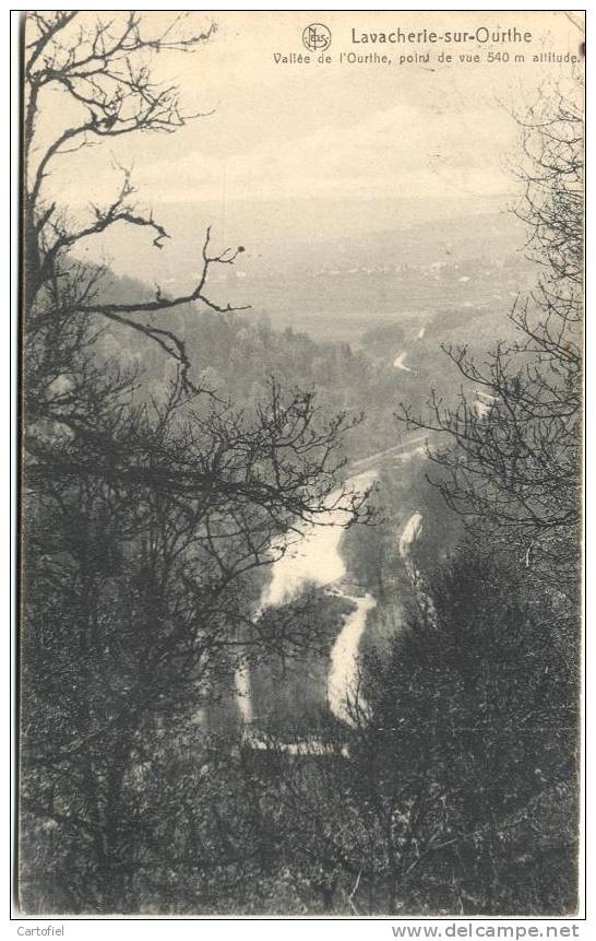 LAVACHERIE-SUR-OURTHE-VALLEE  DE L´OURTHE-POINT DE VUE 540M ALTITUDE - Sainte-Ode