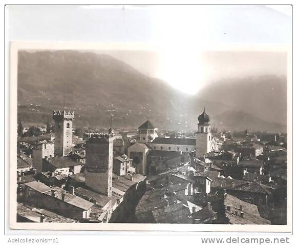 38865)cartolina Illustratoria Trento -  Panorama Col Duomo - Trento