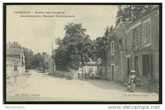 52 LONGEAU PERCEY / Sortie Sur Langres, Gendarmerie, Maison Dommeneck / - Le Vallinot Longeau Percey