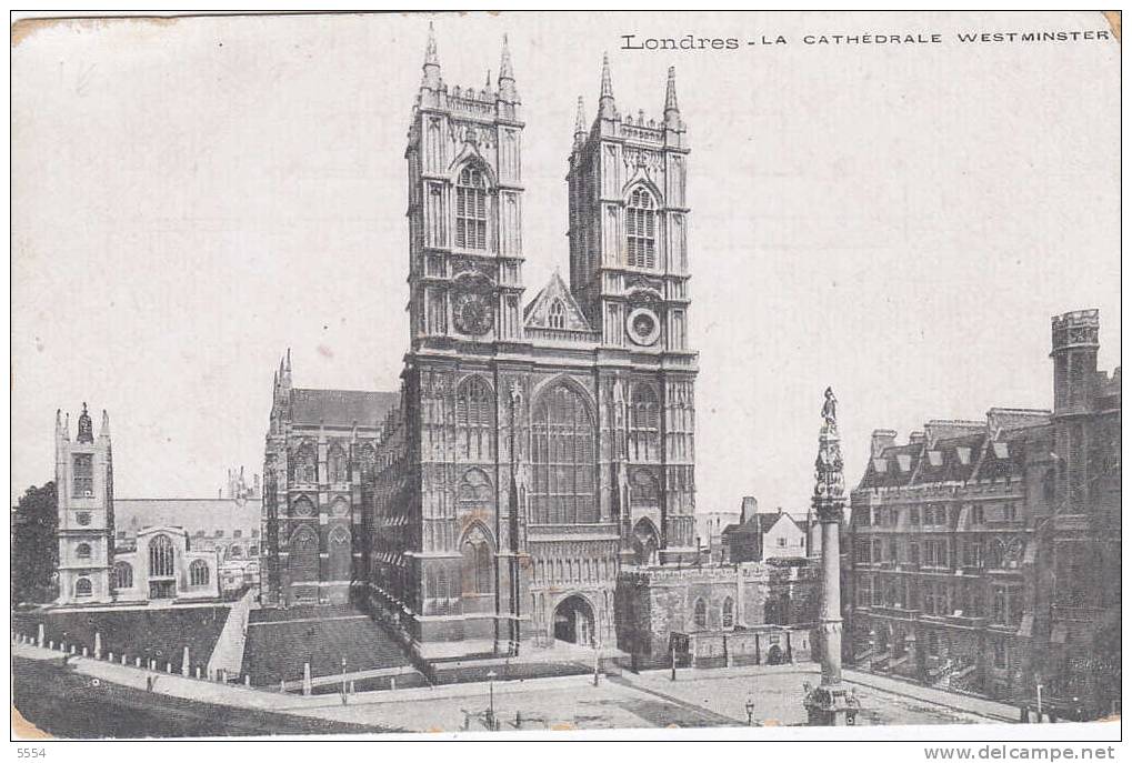 Cpa Royaume Uni Angletere  Londre   Cathedrale Westminster - Westminster Abbey