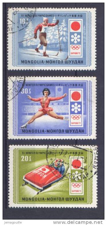 MONGOLIA - SAPPORO 72 - Lot De 3 Timbres * - Winter 1972: Sapporo