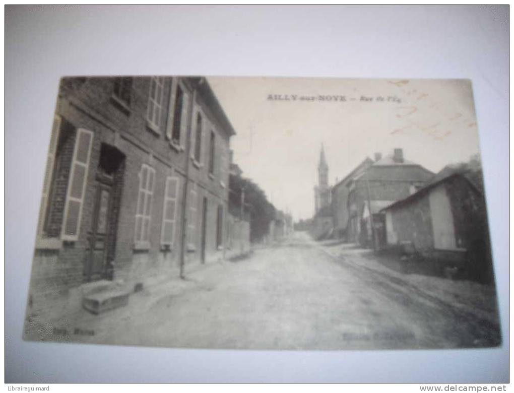 2 Bph - CPA  - AILLY-SUR-NOYE - Rue De L'Eglise - [80] Somme - - Ailly Sur Noye