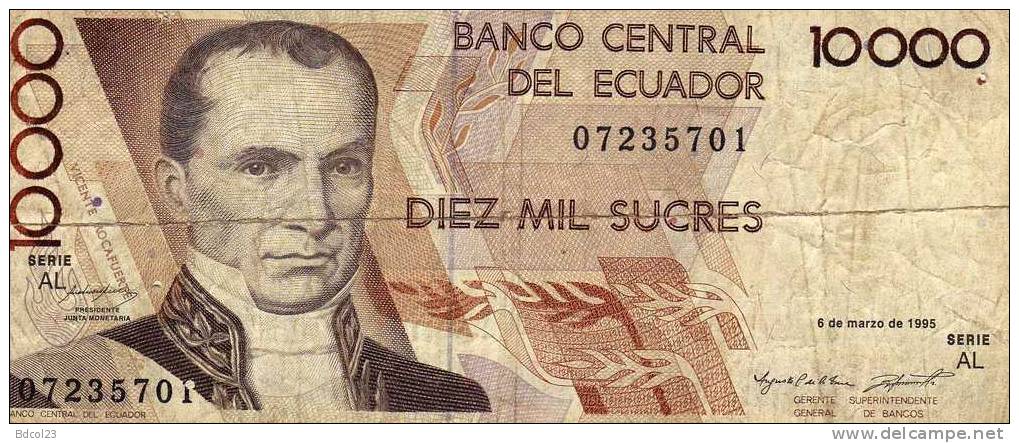 Billet Banque Equateur 10 000 Sucres (002) - Equateur