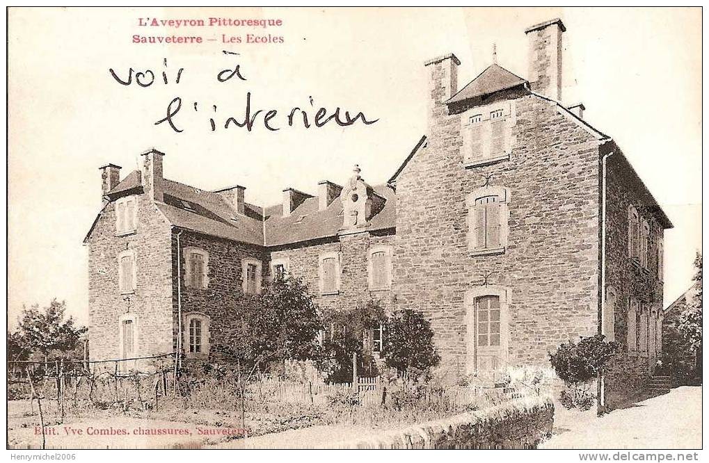 Sauveterre ( Aveyron) Les écoles , Ed Veuve Combes Chaussures - Other & Unclassified