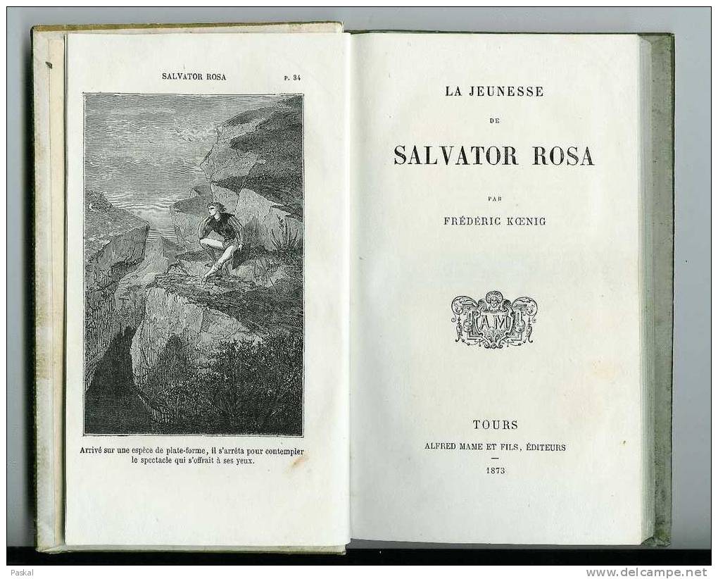 LA JEUNESSE DE SALVATOR ROSA - Bibliothèque De La Jeunesse Chrétienne - 1873 - 1801-1900