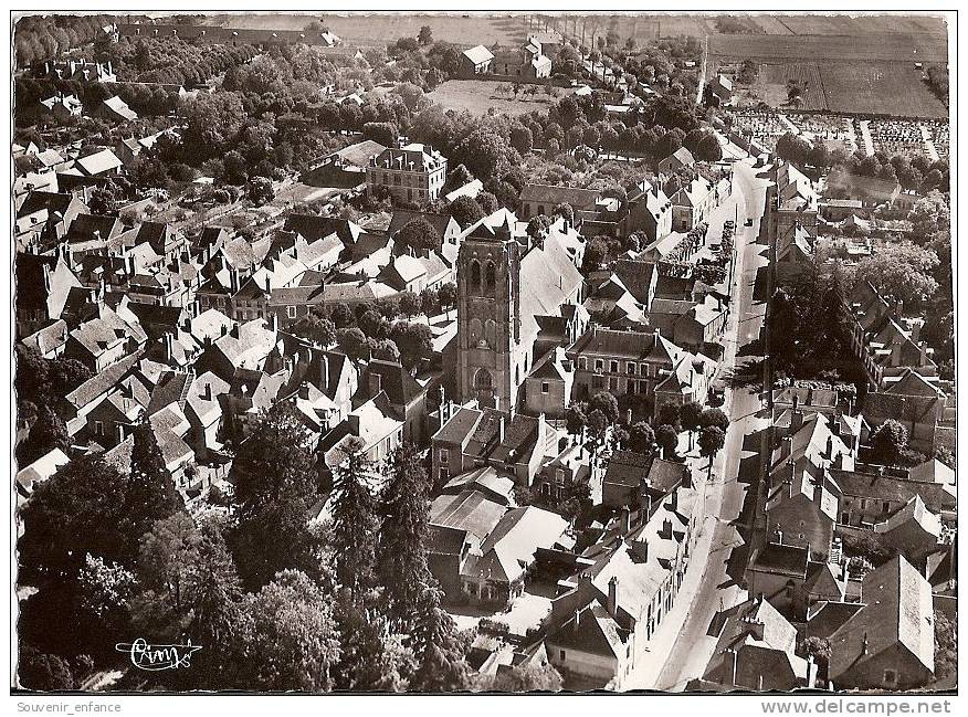 CP Mer Vue Aérienne La Tour Et La Route Nationale 41 Loir Et Cher - Mer