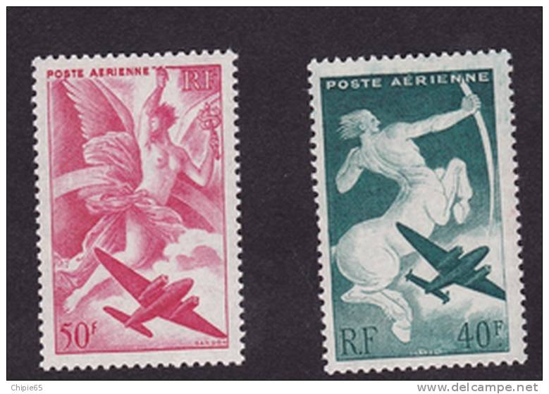 2 TIMBRES POSTE AERIENNE NEUFS** SANS TRACE CHARNIERE N°16 17 - 1927-1959 Postfris