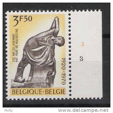 Belgie OCB 1554 (**) Met Plaatnummer 3. - 1961-1970