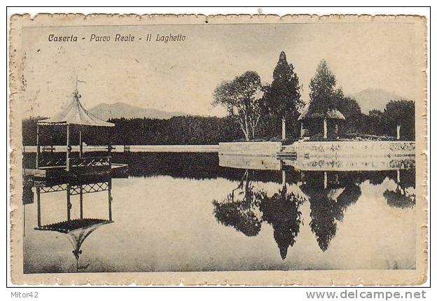 34-Caserta-Napoli- Campania-Parco Reale-Il Laghetto-Royal Park-v.1917 X Valle Di Maddaloni. - Caserta