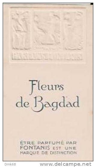 FLEURS DE BAGDAD  - CARTE PARFUMEE -  PERFUME CARD - Vintage (until 1960)