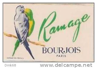 RAMAGE - BOURJOIS - PARIS - CARTE PARFUMEE -  PERFUME CARD - 1 - Anciennes (jusque 1960)