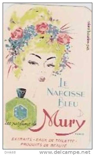 LE NARCISSE BLEU - MURY - PARIS - CARTE PARFUMEE -  PERFUME CARD - 1 - Vintage (until 1960)