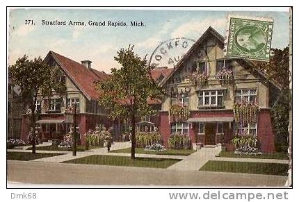 U.S.A. - OLD POSTCARD - MICHIGAN  - STRATFORD ARMS GRAND RAPIDS - Otros & Sin Clasificación