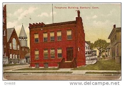 U.S.A. - OLD POSTCARD - CONNECTICUT  - TELEPHONE BUILDING DANBURY - Other & Unclassified