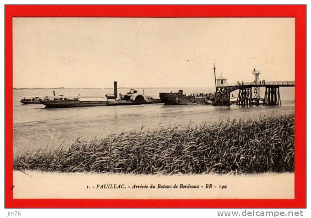 PAUILLAC Arrivée Du Bateau De Bordeaux. - Pauillac