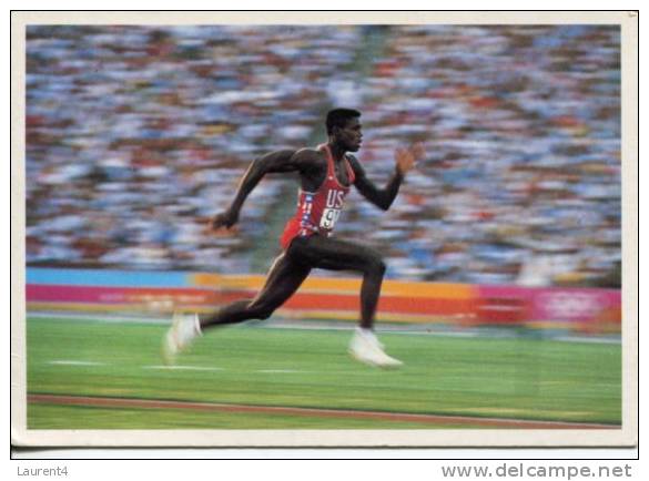 (0901)  - Carl Lewis Postcard - Athletics