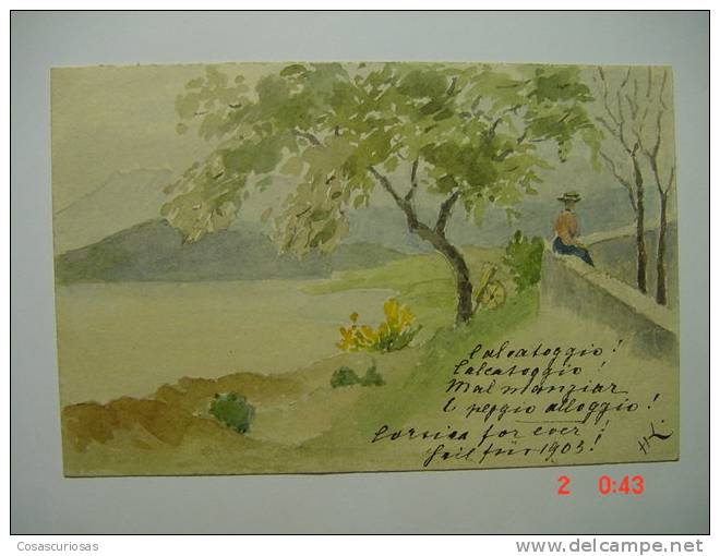5569 GERMANY DEUTSCHLAND  ORIGINAL HAND PAINTED IN CARTON-PAPER YEARS 1903 OTHERS IN MY STORE - Dessins