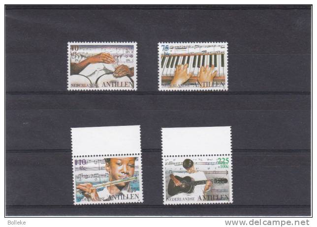 Musique - Antilles Néerlandaises - Yv 1107 / 10  ** - MNH - Gitare - Piano - Tambour - Flute - Musique