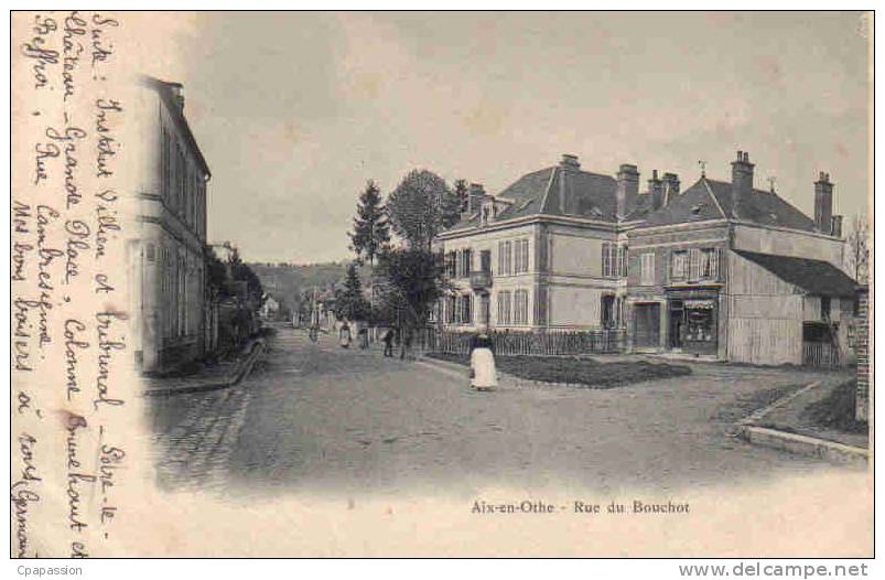 10- AIX-en-OTHE - Rue Du Bouchot- Cpa Précurseur-dnd- écrite 1902 - Autres & Non Classés