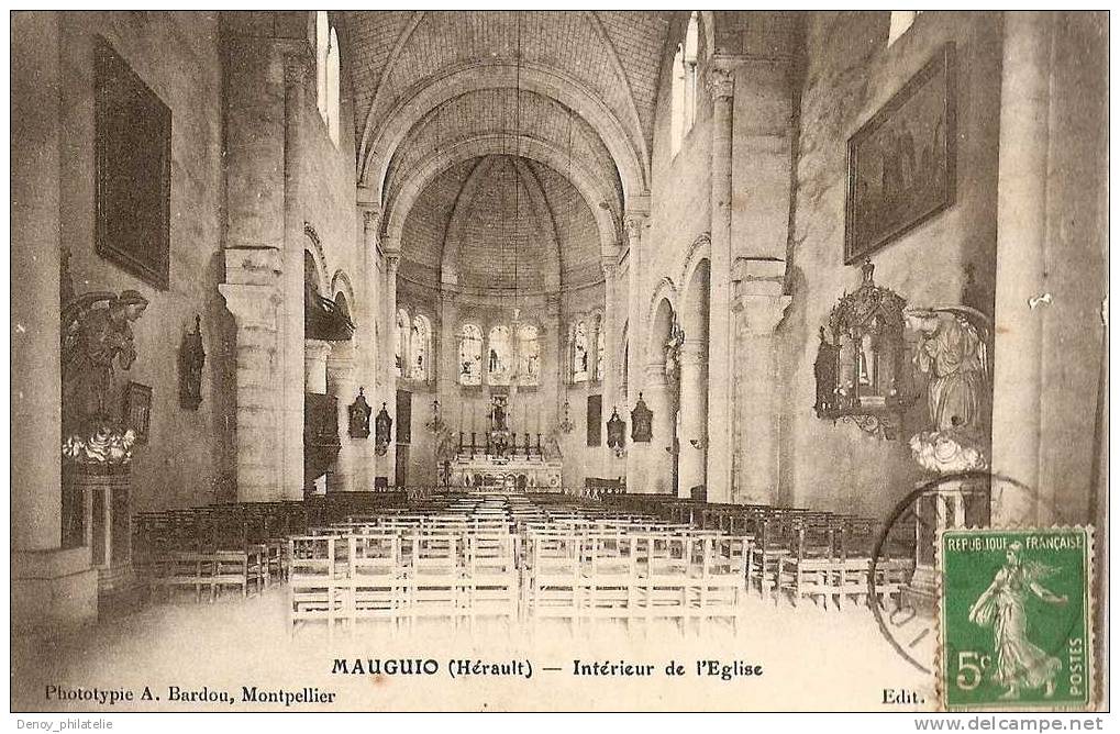 34 / MAUGIO / INTERIEUR DE L'EGLISE - Mauguio