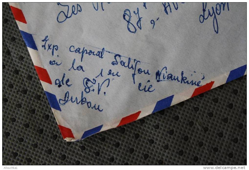 NIGER EX AFRIQUE OCCIDENTALE FRANCAISE P/ HORLOGERIE DE PRECISION LYON  AFF TIMBRE SEUL MILITARIA:CAPORAL 1ERE IE DUKOU - Other & Unclassified