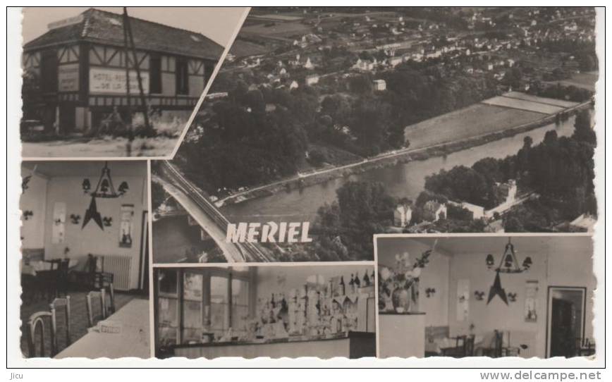 MERIEL, Foret, Chasse, Pêche Et Le Très Sympathique Hôtel De La Gare - 10.500 Abeille - Meriel