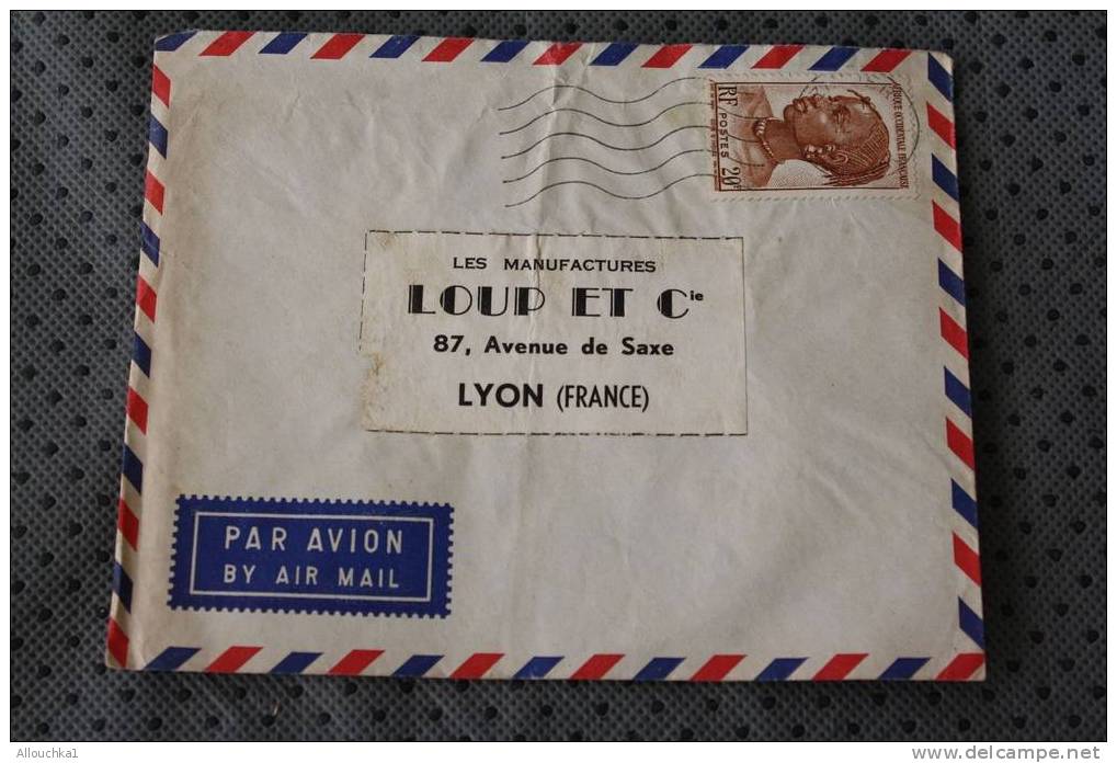 MAGAU ZINDER NIGER EX AFRIQUE OCCIDENTALE FRANCAISE P/ HORLOGERIE DE PRECISION LYON  AFF TIMBRE SEUL PAR AVION - Other & Unclassified