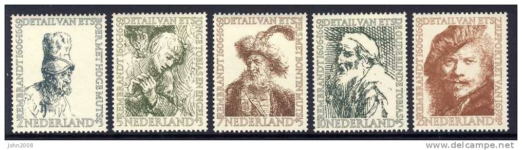 Niederlande / Netherlands 1956 : Mi 672-676 *** - Sommermarken / Summerstamps - Unused Stamps