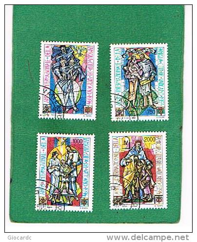 VATICANO - VATICAN . CAT.UNIF.  994.997 - 1994 ANNO INTERNAZIONALE DELLA FAMIGLIA  -  USATI (°) - Used Stamps