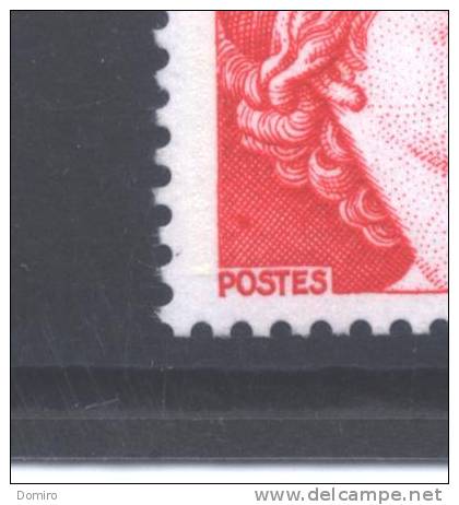 FR 2059-cu**  (MNH)  "gros Point Rouge Au-dessus De "O" De "POSTES" - Unused Stamps