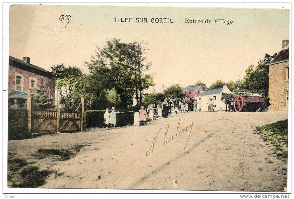 14382  -    Tilff    Sur  Cortil  Entrée  Du  Village  "  Couleur " - Esneux