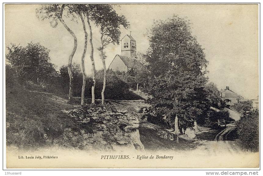 Carte Postale Ancienne Pithiviers - Eglise De Bondaroy - Pithiviers