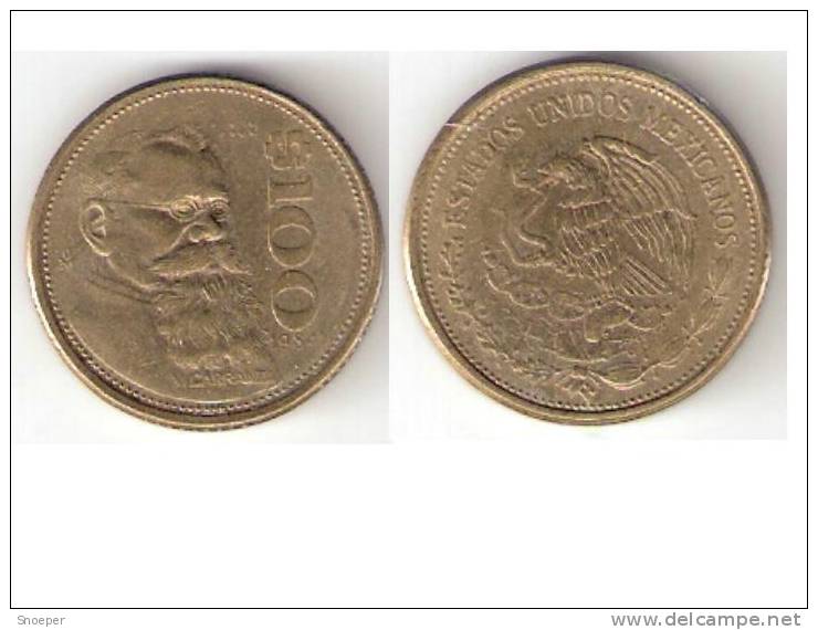 Mexico,100 Pesos 1984,km493,xf+ - Messico
