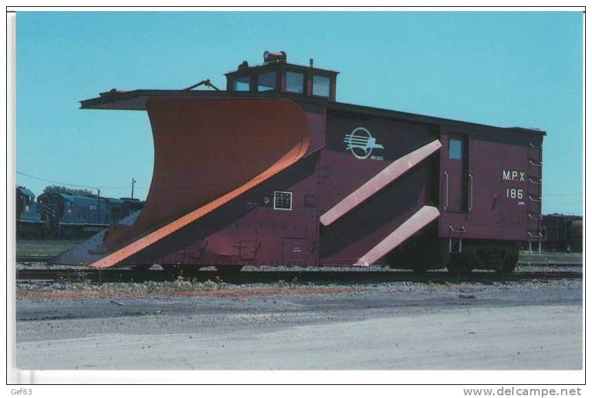 Missouri Pacific Railroad - Missouri Pacific's Snowplow Number M.P.X. 186 - Equipo