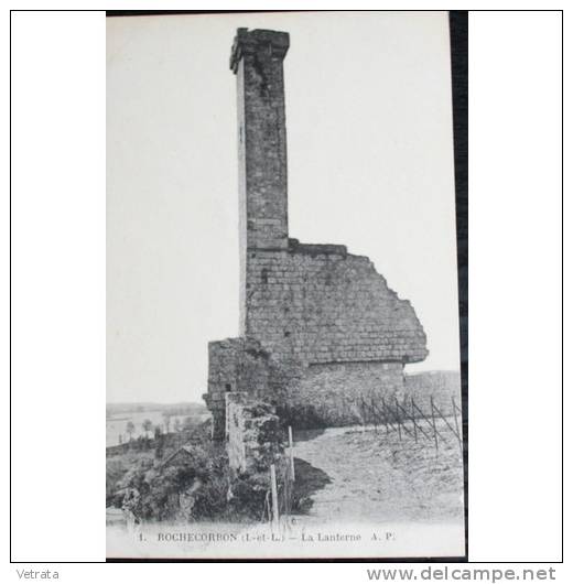Carte Postale : 1921, Rochecorbon, La Lanterne  (avec Correspondance) - Rochecorbon