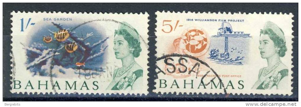 1965 Bahamas 2 Scenic Good Value Stamps  Used - Bahamas (1973-...)